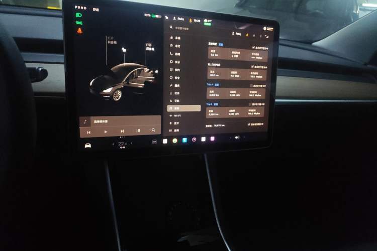 Used Tesla Model 3 2020 Standard Range Rear-Wheel Drive Upgraded Version Audio And AC Panel
