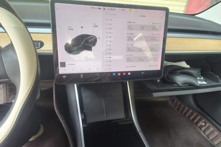 Used Tesla Model 3 2020 Revised Version Standard Range Rear-Wheel Drive – Upgraded Edition Audio And AC Panel