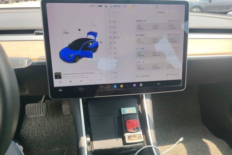Used Tesla Model 3 2020 Revised Version Standard Range Rear-Wheel Drive – Upgraded Edition Audio And AC Panel