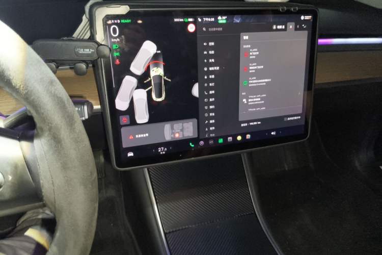 Used Tesla Model 3 2020 Long-Range Rear-Wheel-Drive Version Audio And AC Panel