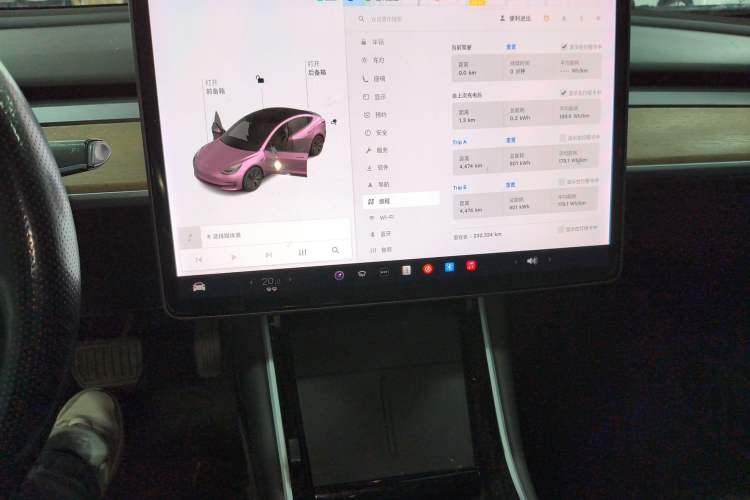 Used Tesla Model 3 2020 Revised Version Standard Range Rear-Wheel Drive – Upgraded Edition Audio And AC Panel