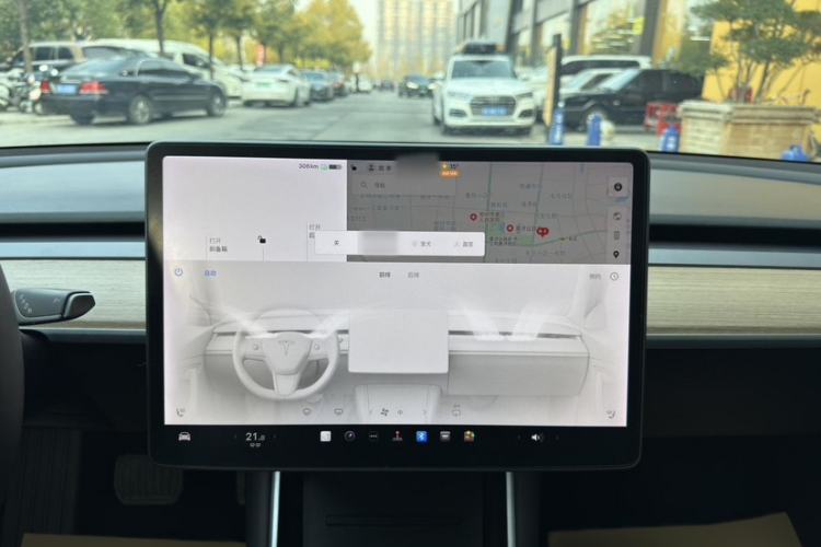 Used Tesla Model 3 2020 Standard Range Rear-Wheel Drive Upgraded Version Audio And AC Panel