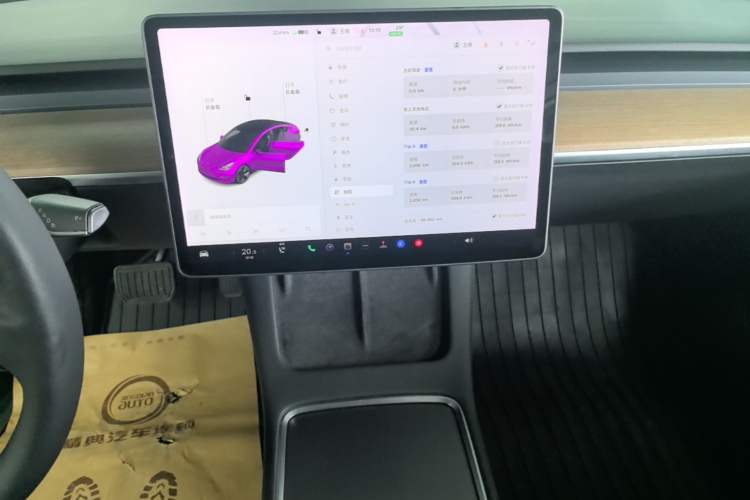 Used Tesla Model 3 2020 Revised Version Standard Range Rear-Wheel Drive – Upgraded Edition Audio And AC Panel