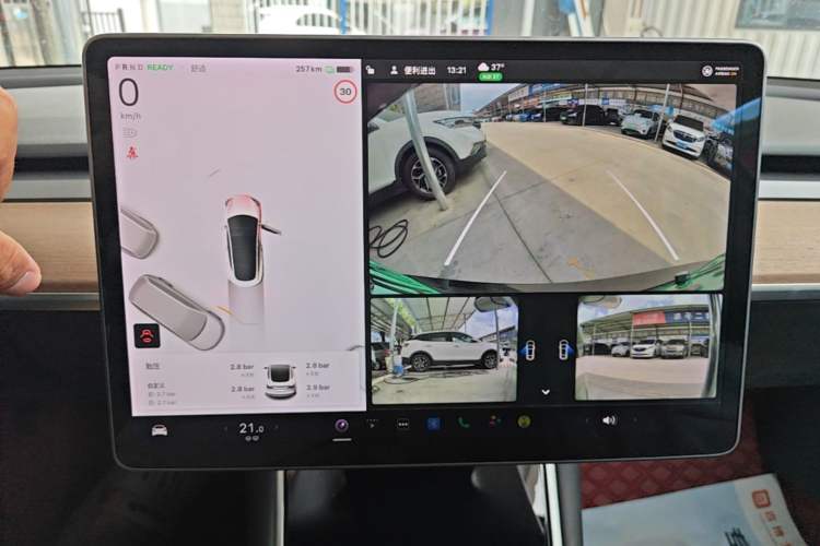 Used Tesla Model 3 2020 Standard Range Rear-Wheel Drive Upgraded Version Audio And AC Panel