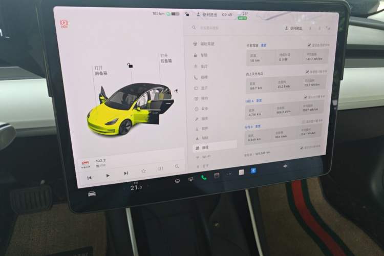 Used Tesla Model 3 2020 Revised Version Standard Range Rear-Wheel Drive – Upgraded Edition Audio And AC Panel