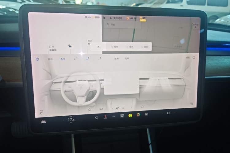 Used Tesla Model 3 2020 Revised Version Standard Range Rear-Wheel Drive – Upgraded Edition Audio And AC Panel