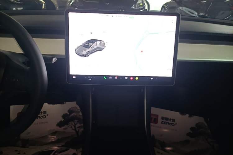 Used Tesla Model 3 2020 Long-Range Rear-Wheel-Drive Version Audio And AC Panel