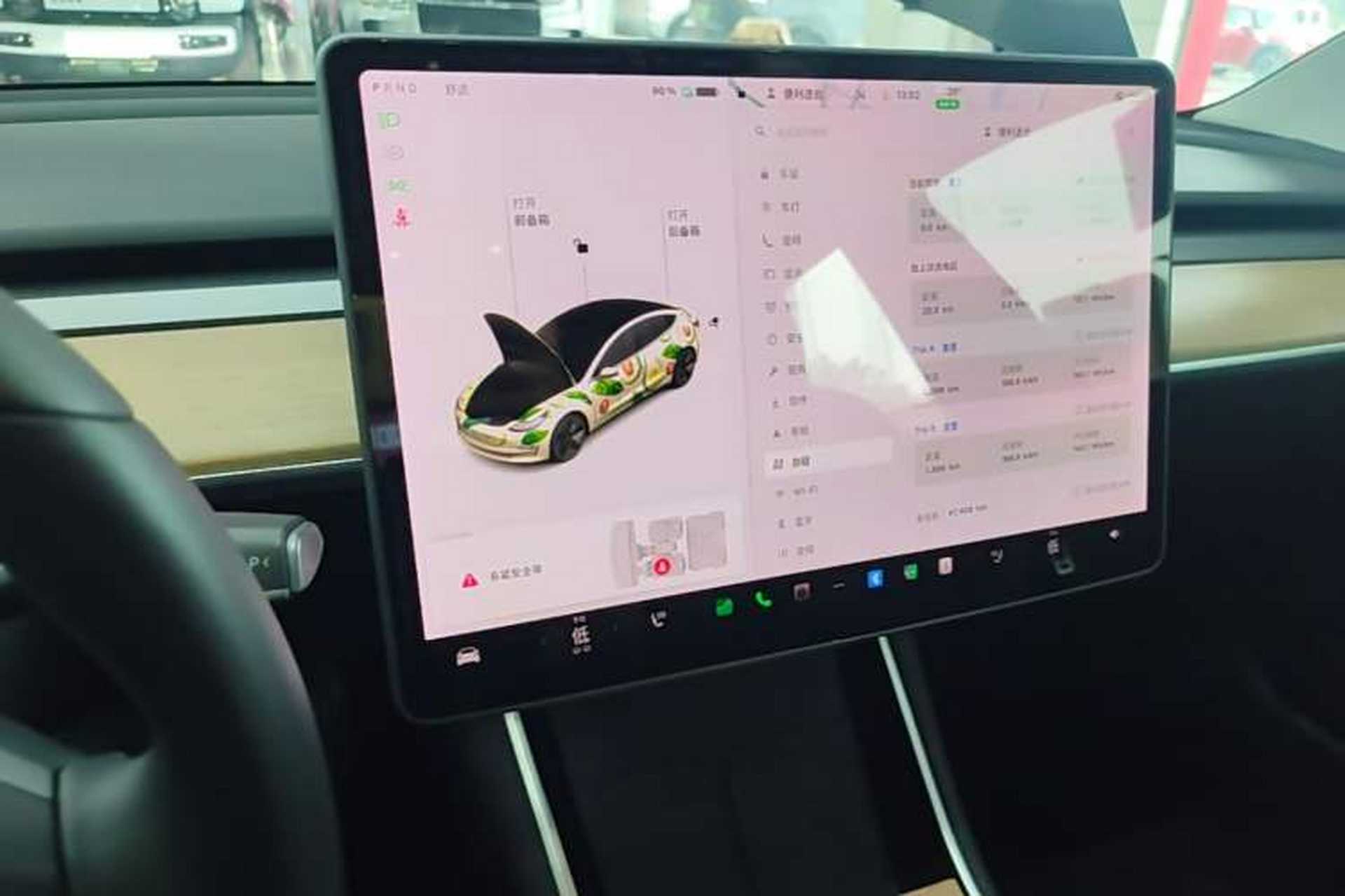 Used Tesla Model 3 2020 Revised Version Standard Range Rear-Wheel Drive – Upgraded Edition Audio And AC Panel