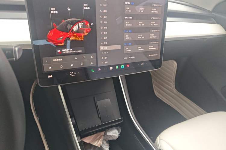 Used Tesla Model 3 2020 Revised Version Standard Range Rear-Wheel Drive – Upgraded Edition Audio And AC Panel