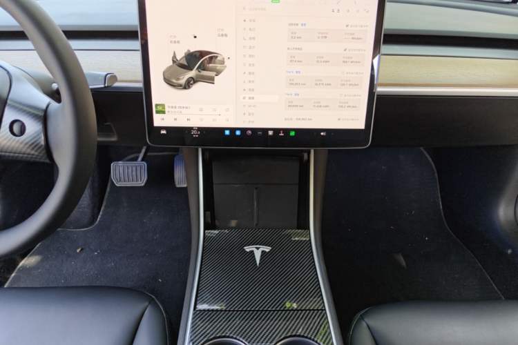 Used Tesla Model 3 2020 Standard Range Rear-Wheel Drive Upgraded Version Audio And AC Panel