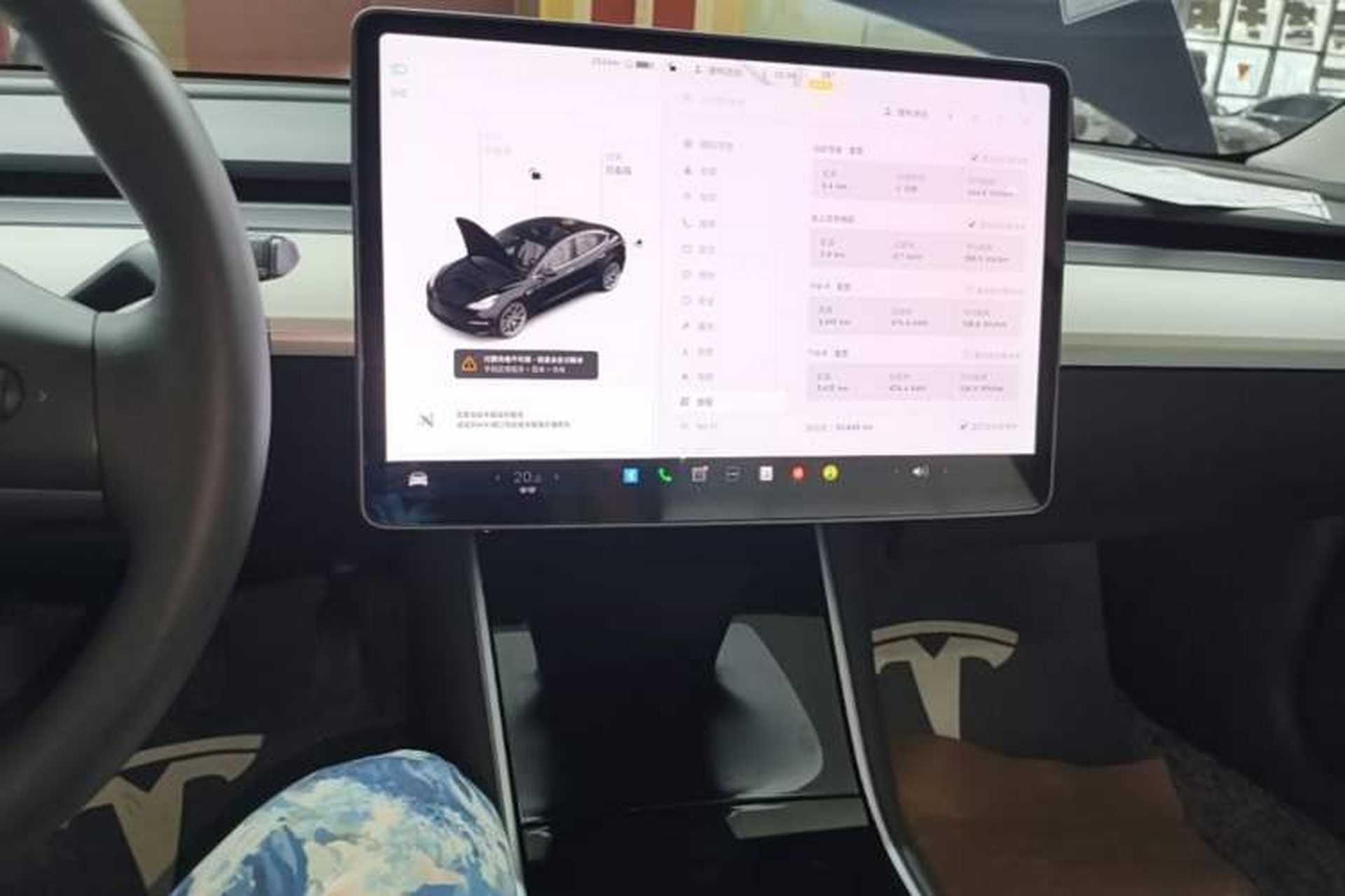 Used Tesla Model 3 2020 Standard Range Rear-Wheel Drive Upgraded Version Audio And AC Panel