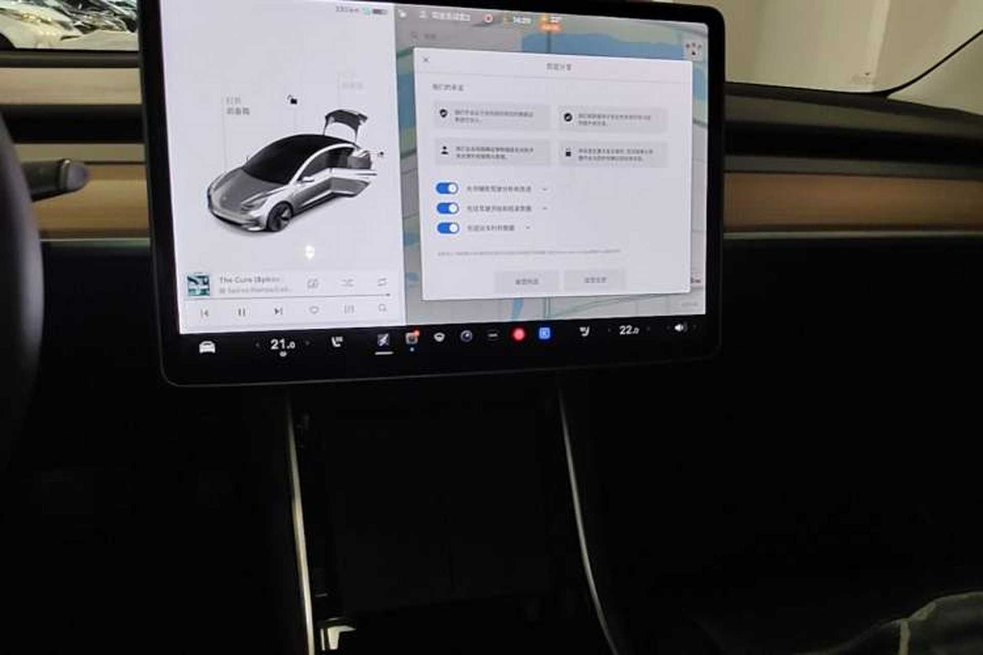 Used Tesla Model 3 2020 Standard Range Rear-Wheel Drive Upgraded Version Audio And AC Panel