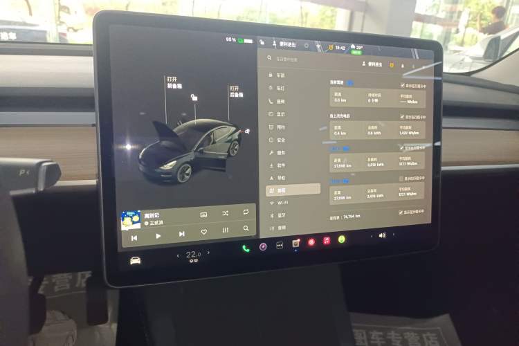 Used Tesla Model 3 2020 Revised Version Standard Range Rear-Wheel Drive – Upgraded Edition Audio And AC Panel