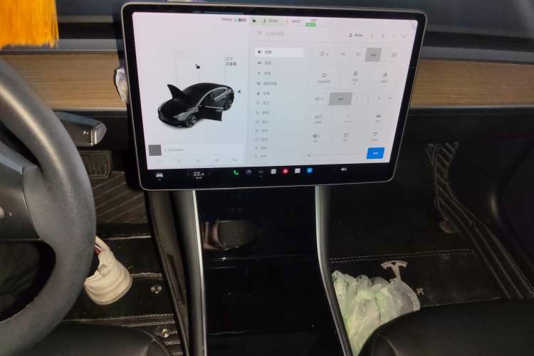 Used Tesla Model 3 2020 Standard Range Rear-Wheel Drive Upgraded Version Audio And AC Panel