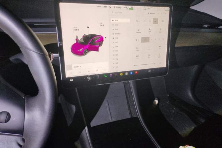 Used Tesla Model 3 2020 Revised Version Standard Range Rear-Wheel Drive – Upgraded Edition Audio And AC Panel