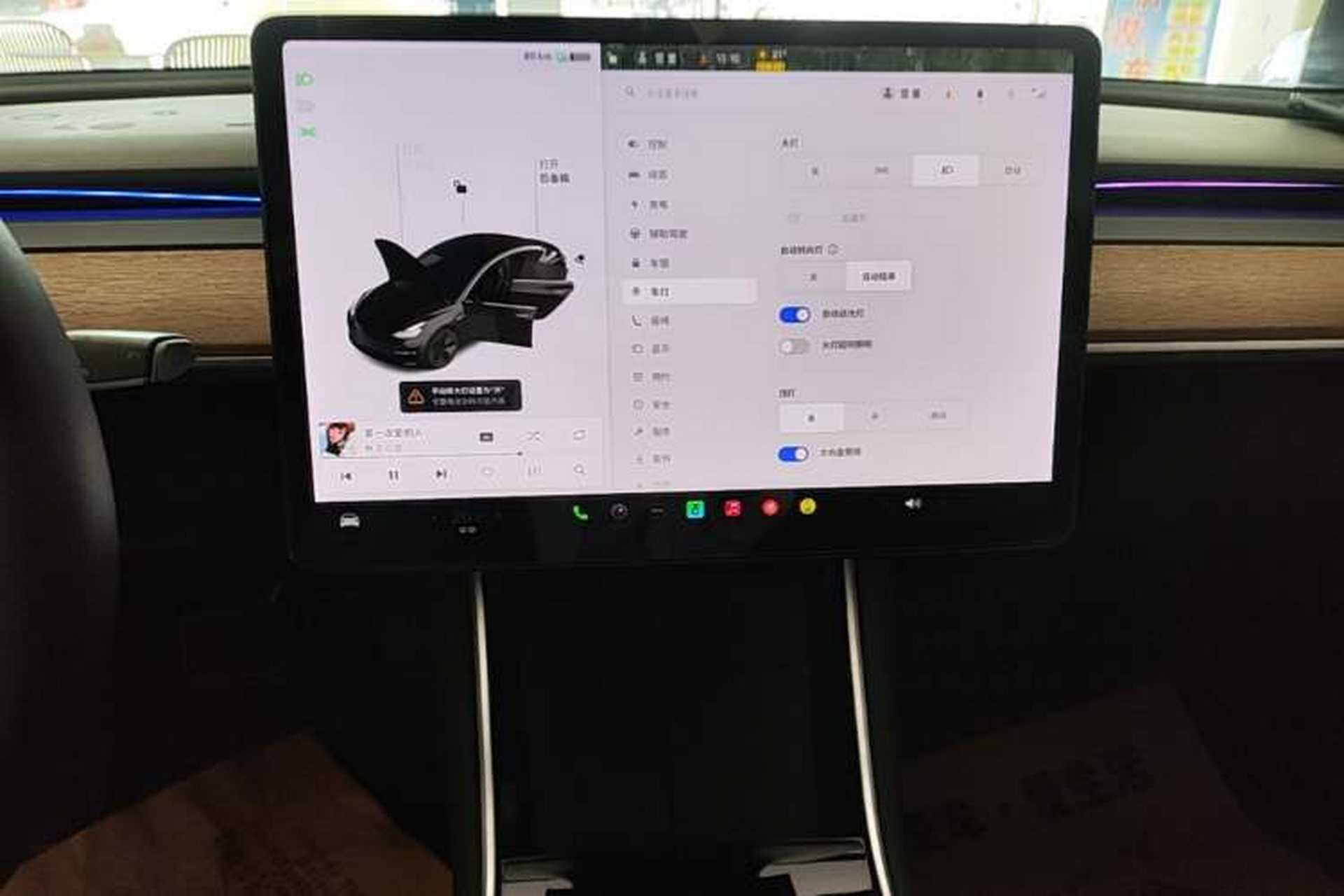 Used Tesla Model 3 2020 Standard Range Rear-Wheel Drive Upgraded Version Audio And AC Panel