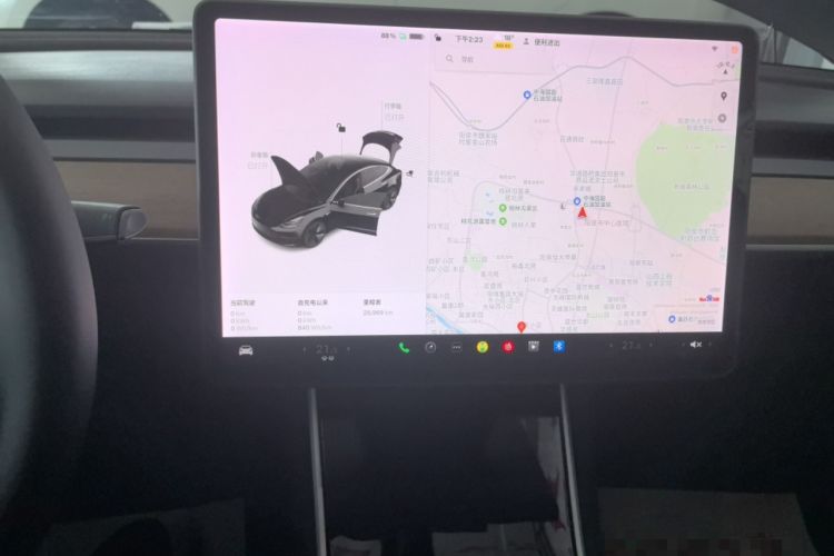 Used Tesla Model 3 2020 Revised Version Standard Range Rear-Wheel Drive – Upgraded Edition Audio And AC Panel