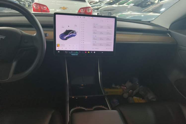Used Tesla Model 3 2020 Standard Range Rear-Wheel Drive Upgraded Version Audio And AC Panel
