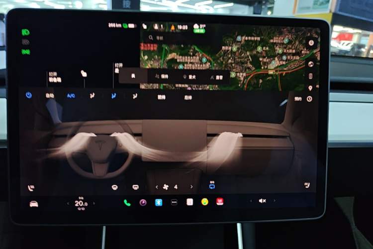 Used Tesla Model 3 2020 Revised Version Standard Range Rear-Wheel Drive – Upgraded Edition Audio And AC Panel