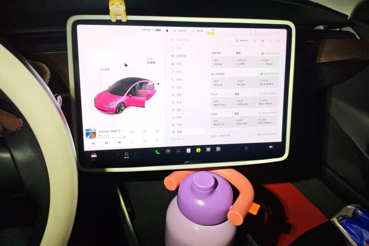Used Tesla Model 3 2020 Refreshed Version Long-Range Rear-Wheel Drive Audio And AC Panel