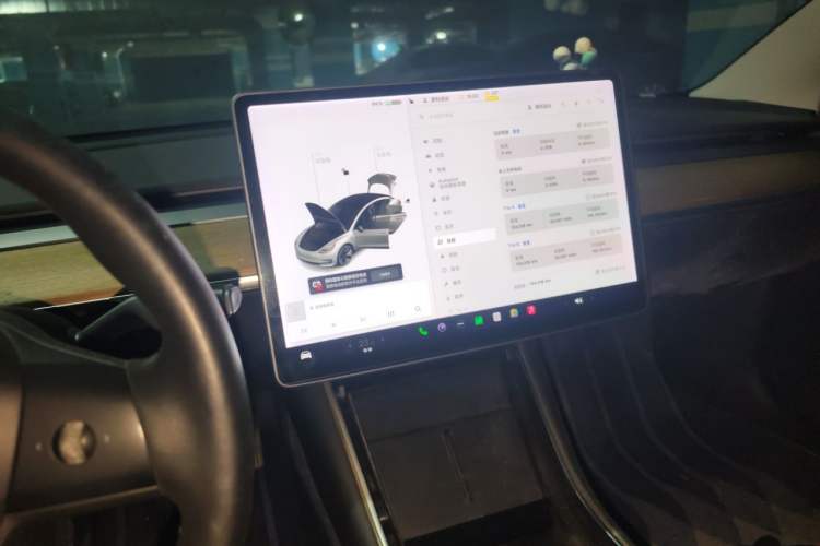 Used Tesla Model 3 2020 Revised Version Standard Range Rear-Wheel Drive – Upgraded Edition Audio And AC Panel
