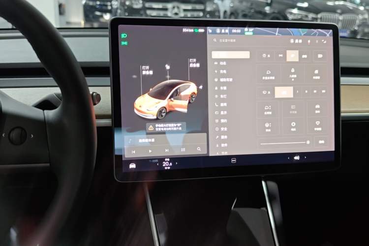 Used Tesla Model 3 2020 Revised Version Standard Range Rear-Wheel Drive – Upgraded Edition Audio And AC Panel