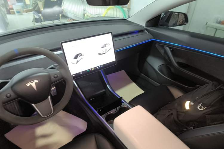 Used Tesla Model 3 2020 Standard Range Rear-Wheel Drive Upgraded Version Audio And AC Panel