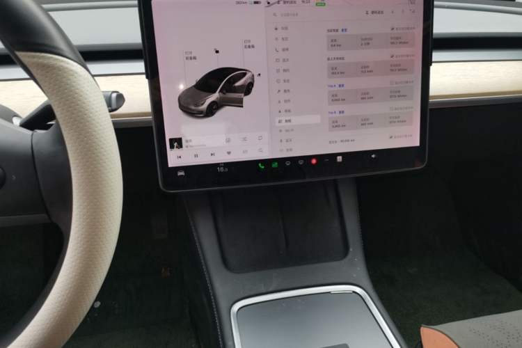 Used Tesla Model 3 2020 Standard Range Rear-Wheel Drive Upgraded Version Audio And AC Panel