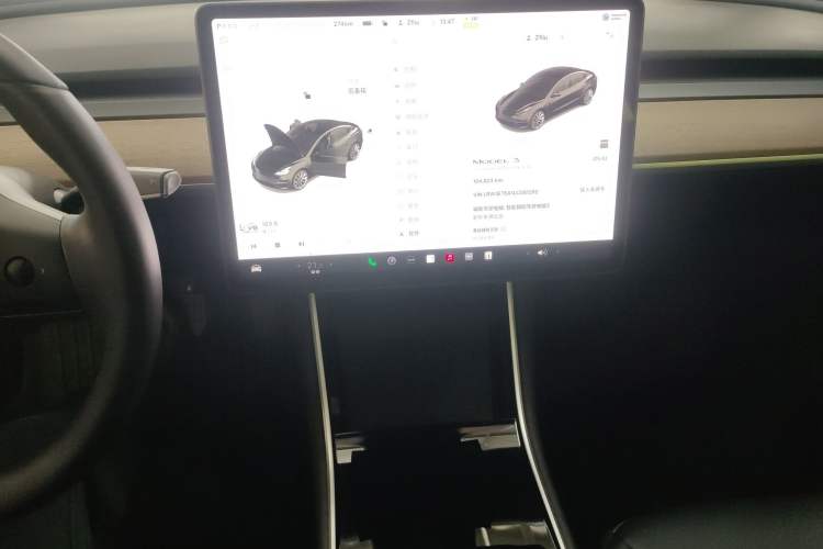 Used Tesla Model 3 2020 Standard Range Rear-Wheel Drive Upgraded Version Audio And AC Panel