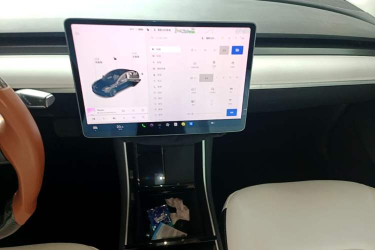 Used Tesla Model 3 2020 Standard Range Rear-Wheel Drive Upgraded Version Audio And AC Panel