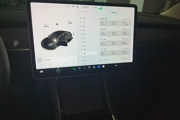 Used Tesla Model 3 2020 Revised Version Standard Range Rear-Wheel Drive – Upgraded Edition Audio And AC Panel
