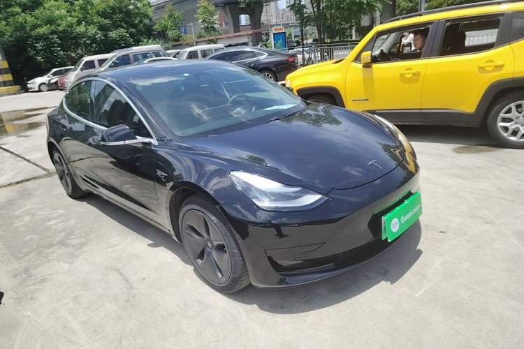 Used Tesla Model 3 2020 Standard Range Rear-Wheel Drive Upgraded Version Front Right 45 Deg