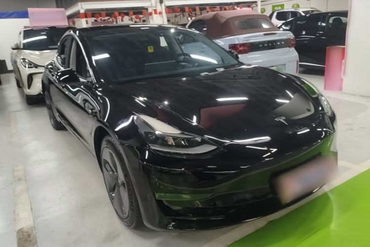 Used Tesla Model 3 2020 Long-Range Rear-Wheel-Drive Version Front Right 45 Deg