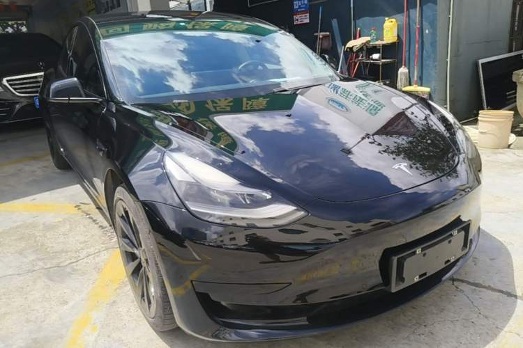 Used Tesla Model 3 2020 Standard Range Rear-Wheel Drive Upgraded Version Front Right 45 Deg