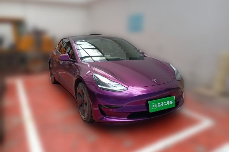 Used Tesla Model 3 2020 Standard Range Rear-Wheel Drive Upgraded Version Front Right 45 Deg