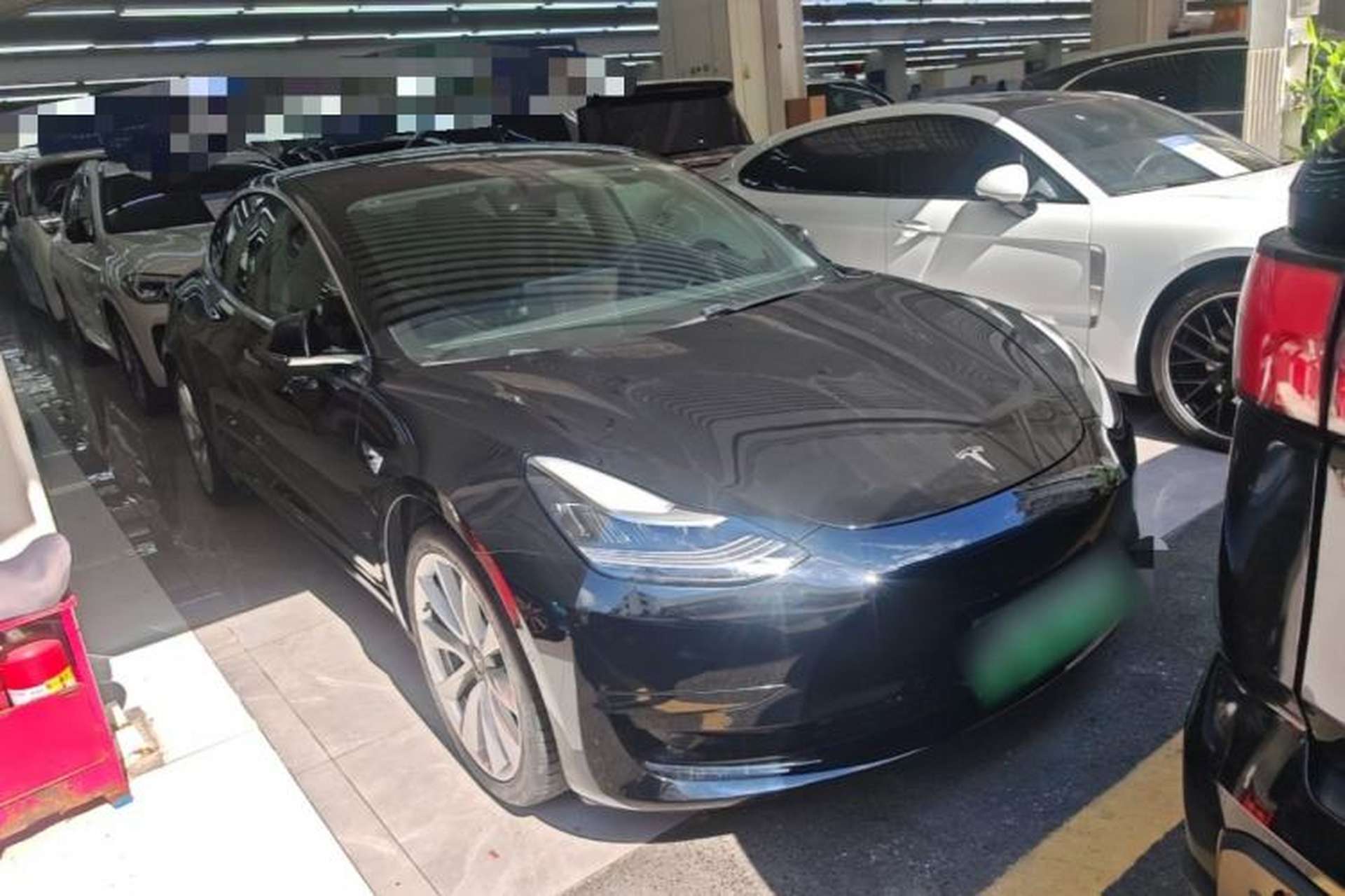 Used Tesla Model 3 2020 Standard Range Rear-Wheel Drive Upgraded Version Front Right 45 Deg