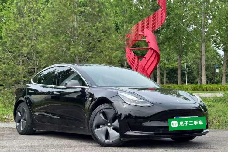 Used Tesla Model 3 2020 Standard Range Rear-Wheel Drive Upgraded Version Front Right 45 Deg