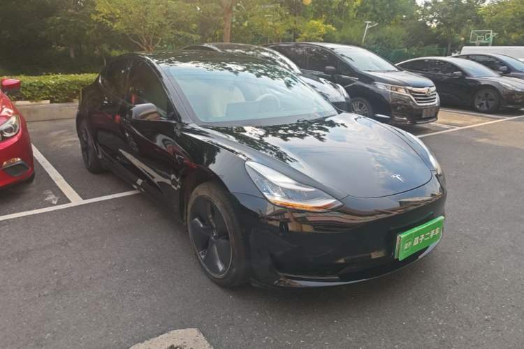 Used Tesla Model 3 2020 Standard Range Rear-Wheel Drive Upgraded Version Front Right 45 Deg
