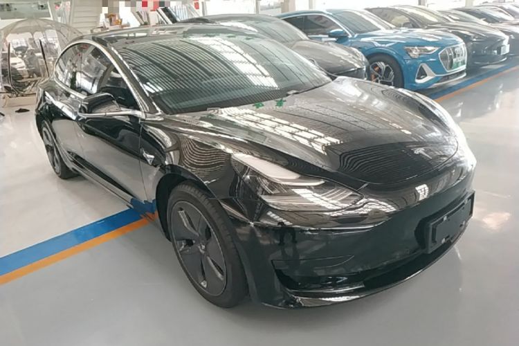 Used Tesla Model 3 2020 Standard Range Rear-Wheel Drive Upgraded Version Front Right 45 Deg