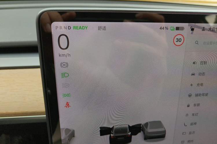 Used Tesla Model 3 2020 Revised Version Standard Range Rear-Wheel Drive – Upgraded Edition Instrument Cluster