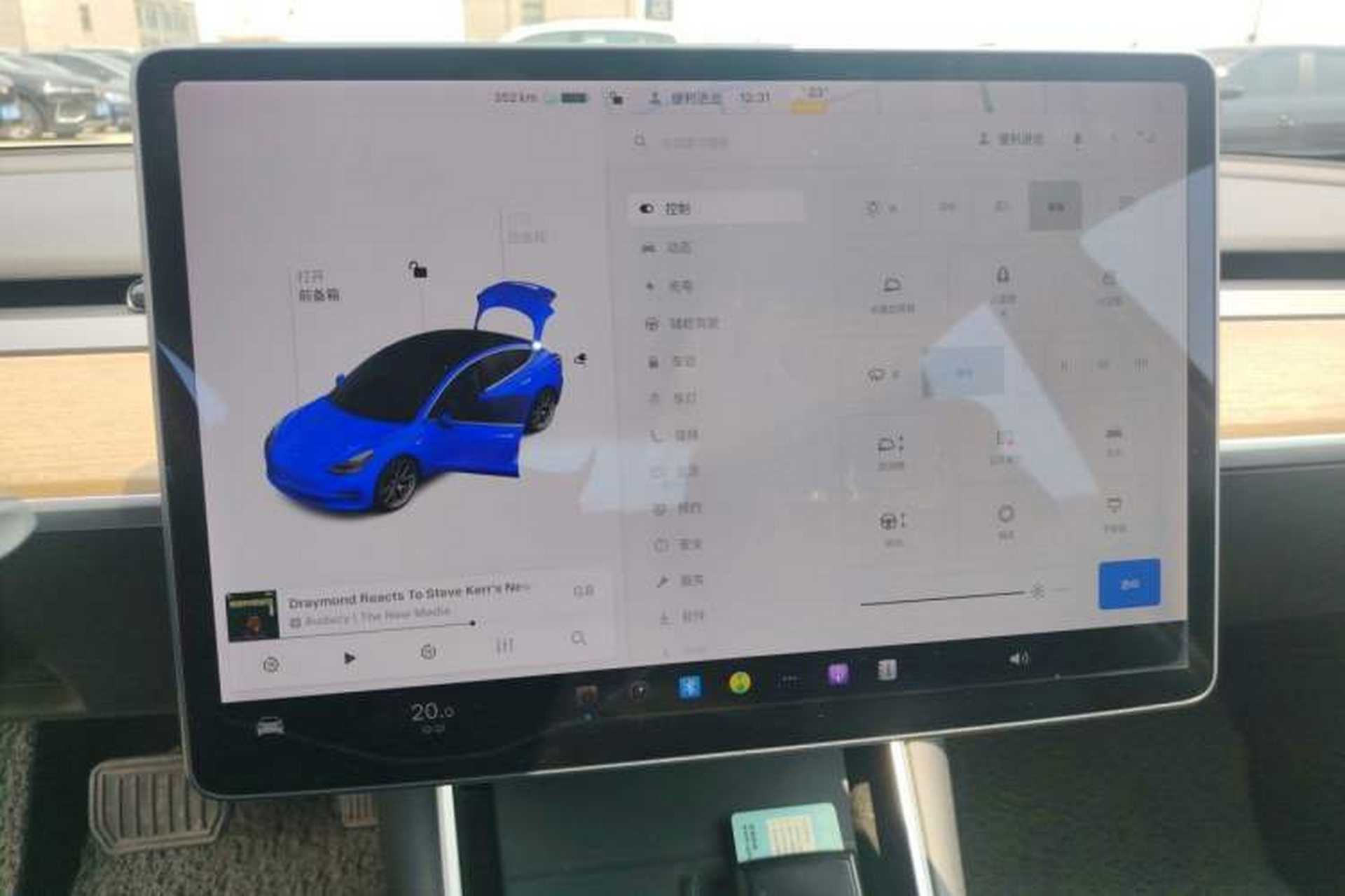 Used Tesla Model 3 2020 Revised Version Standard Range Rear-Wheel Drive – Upgraded Edition Instrument Cluster