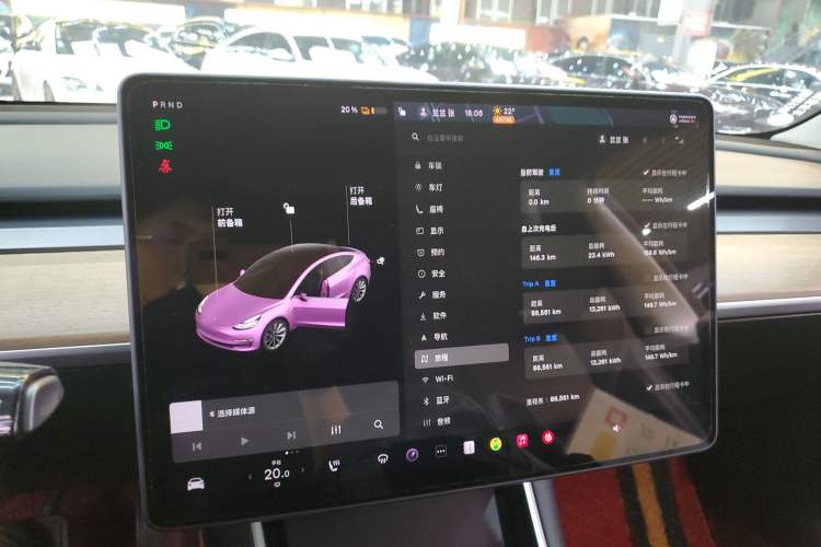 Used Tesla Model 3 2020 Revised Version Standard Range Rear-Wheel Drive – Upgraded Edition Instrument Cluster