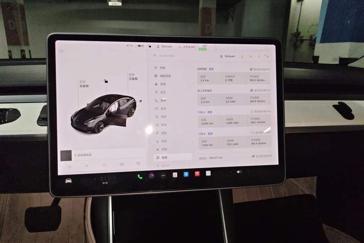 Used Tesla Model 3 2020 Standard Range Rear-Wheel Drive Upgraded Version Instrument Cluster