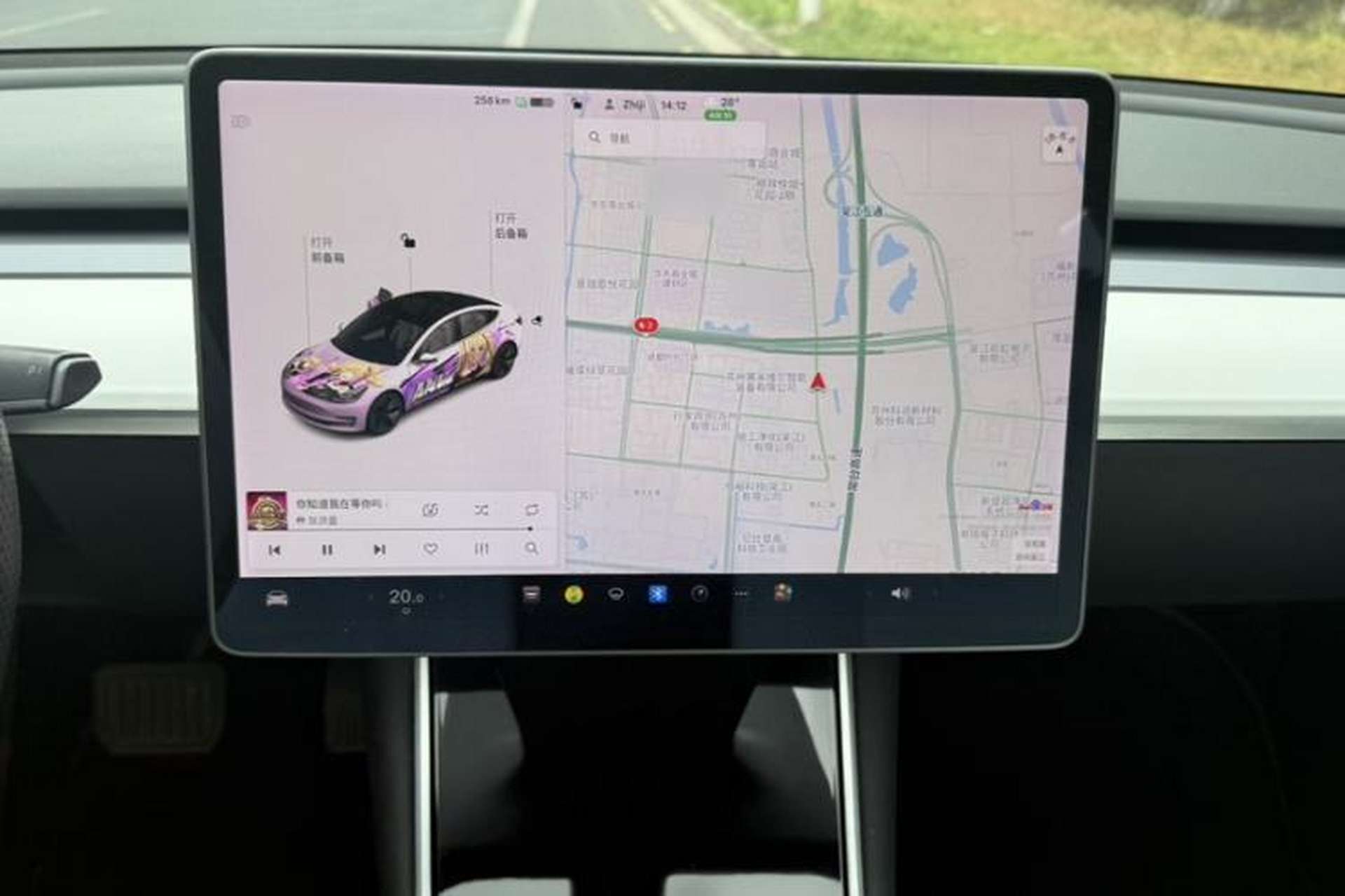 Used Tesla Model 3 2020 Refreshed Version Long-Range Rear-Wheel Drive Instrument Cluster