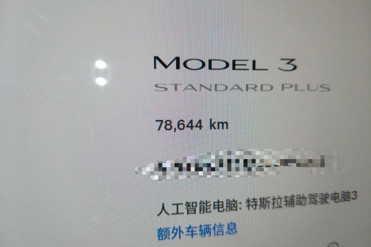 Used Tesla Model 3 2020 Revised Version Standard Range Rear-Wheel Drive – Upgraded Edition Odometer Close Up