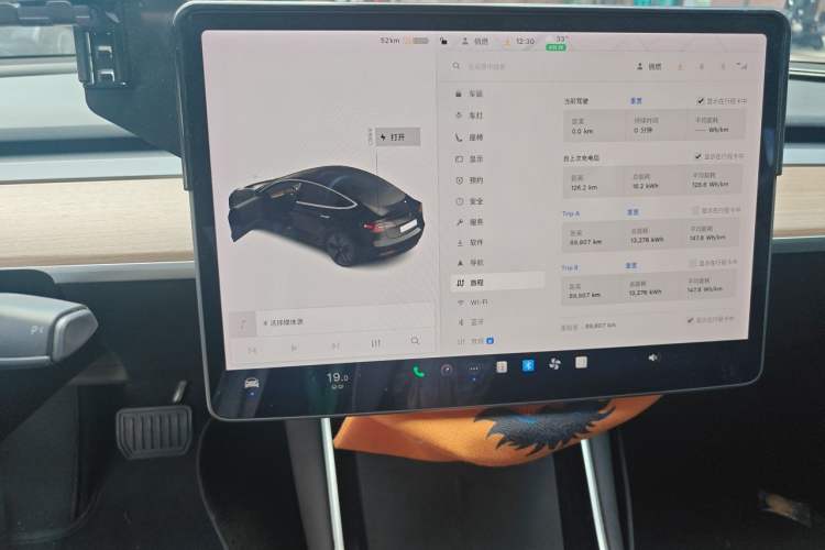 Used Tesla Model 3 2020 Revised Version Standard Range Rear-Wheel Drive – Upgraded Edition Odometer Close Up
