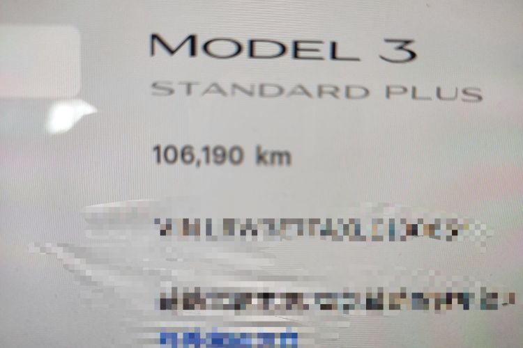 Used Tesla Model 3 2020 Revised Version Standard Range Rear-Wheel Drive – Upgraded Edition Odometer Close Up