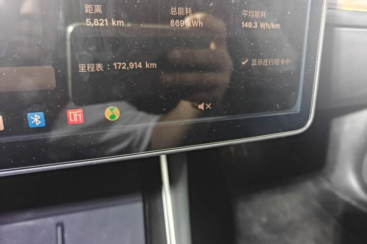 Used Tesla Model 3 2020 Refreshed Version Long-Range Rear-Wheel Drive Odometer Close Up