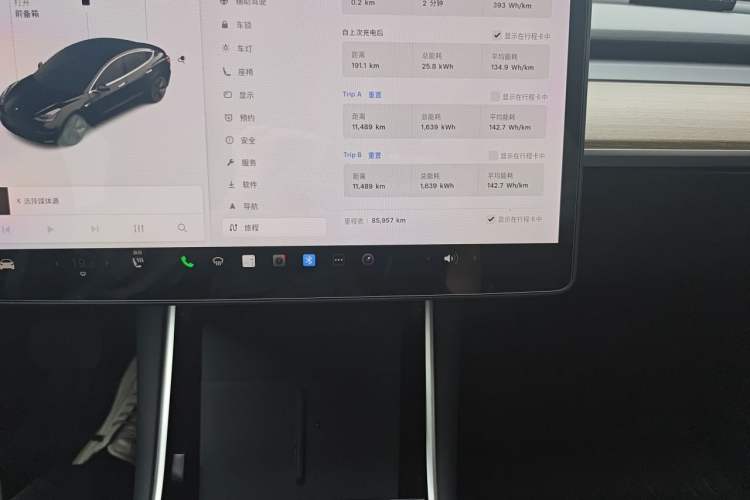 Used Tesla Model 3 2020 Revised Version Standard Range Rear-Wheel Drive – Upgraded Edition Odometer Close Up