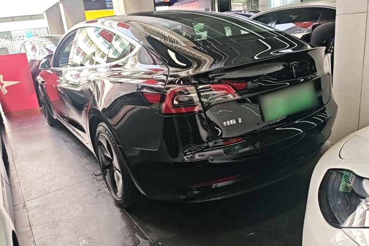 Used Tesla Model 3 2020 Refreshed Version Long-Range Rear-Wheel Drive Rear Left 45 Deg